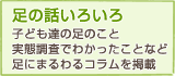 足の話いろいろ〜子ども達の足のこと、実態調査でわかったことなど足にまつわるコラムを掲載